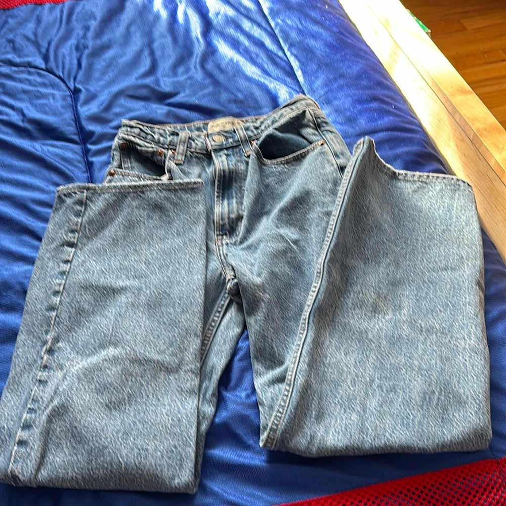 Women jeans loose high rise